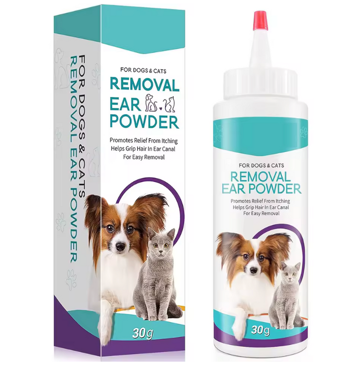 Dog Ear Cleaner Powder – 30g Gentle Formula for Odor, Wax & Infection Relief